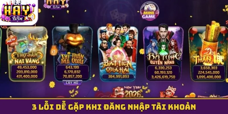 3 lỗi dễ gặp khi đăng nhập tài khoản