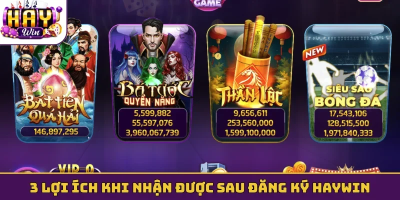 3 lợi ích khi nhận được sau đăng ký Haywin