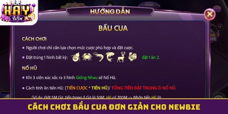 Cách chơi Bầu Cua đơn giản cho newbie