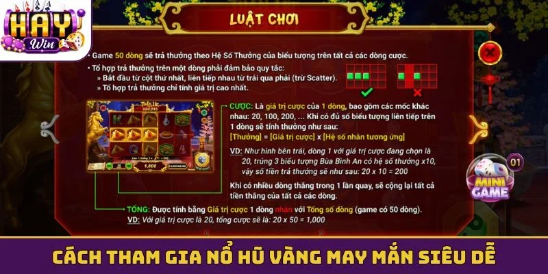 Cách tham gia nổ hũ vàng may mắn siêu dễ