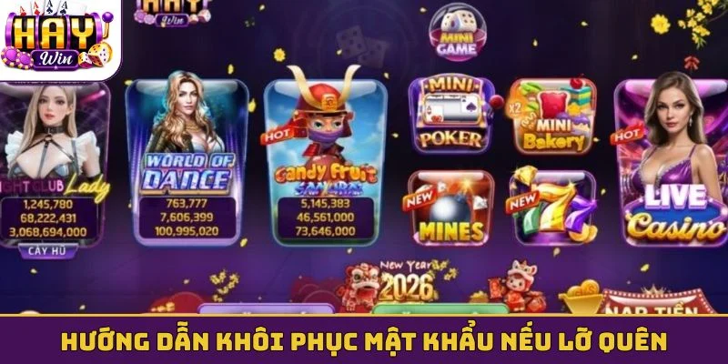 Hướng dẫn khôi phục mật khẩu nếu lỡ quên