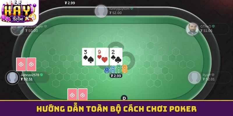 Hướng dẫn toàn bộ cách chơi Poker