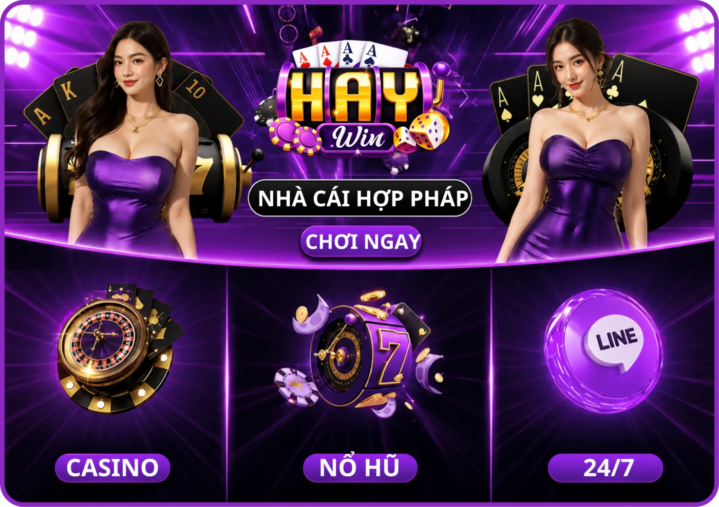 Banner Haywin game bài đổi thưởng uy tín 2026